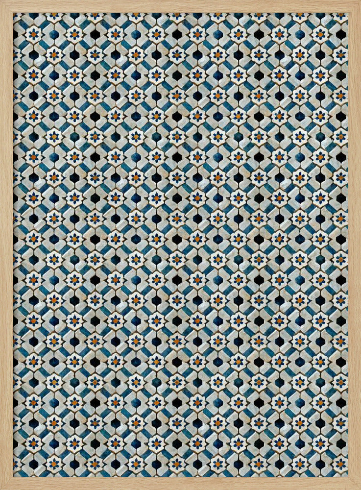 Moroccan Tile Pattern Poster